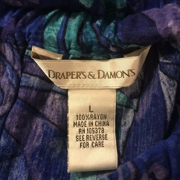 Draper & Damon's. Size Large. Textured 35" Full Skirt. Elastic waist. B23 - Picture 6 of 7